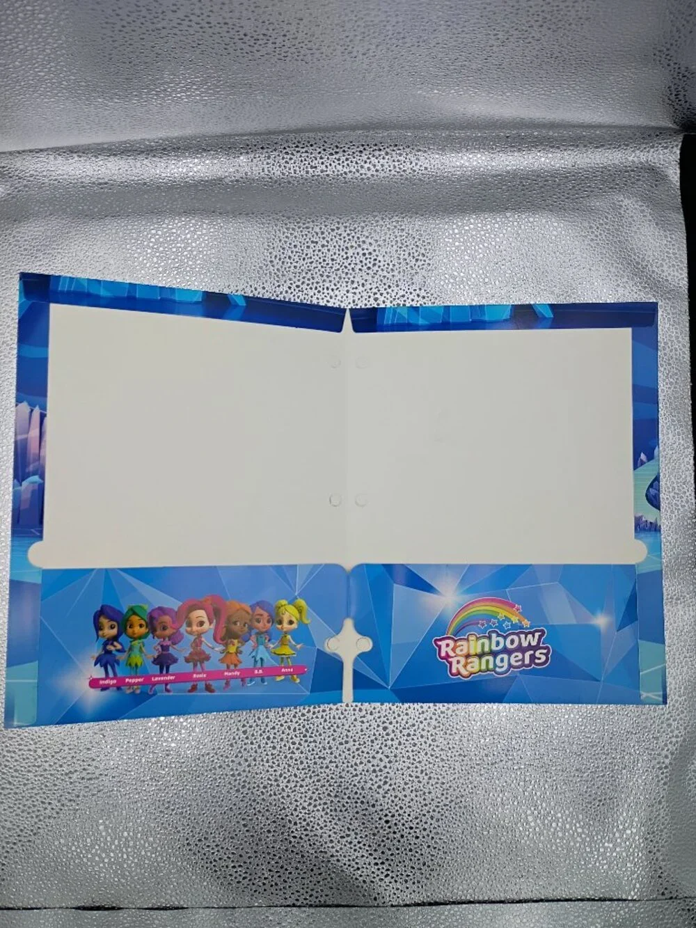 3-Pc Rainbow Rangers Heavy Duty 3-Ring Glossy Folders Glitter School Supplies